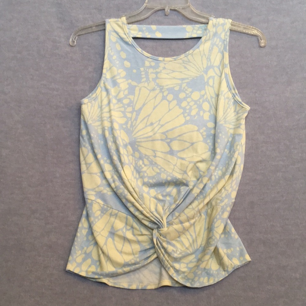Twenty Second Crisscross Front Fun Stretch Summer Top